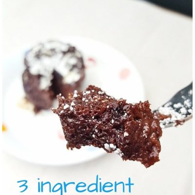 3 Ingredient Chocolate Mug Cake