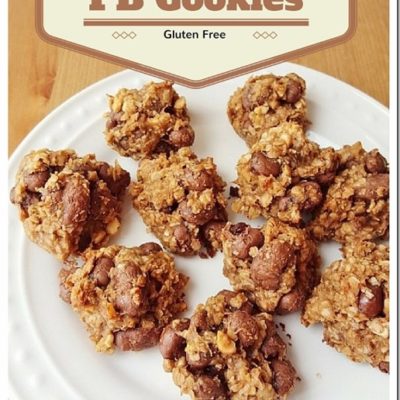 3 Ingredient PB Oatmeal Cookies