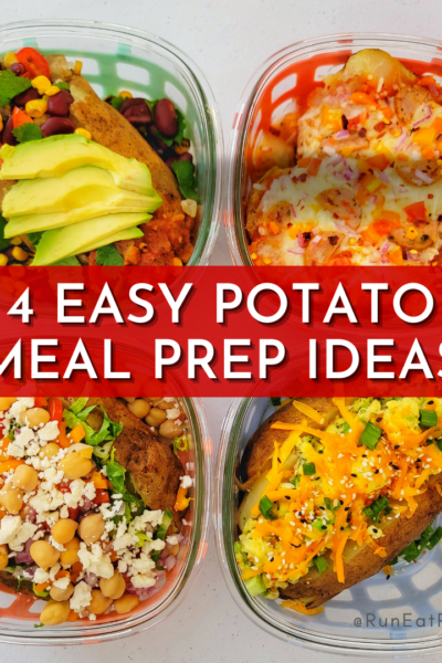 Baked Potato Meal Prep 4 ways