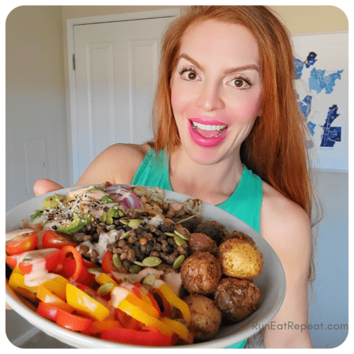 Buddha Bowl with Roasted Potatoes grain free recipe