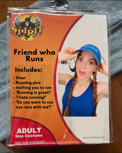 Funny Runner Costume Meme Friend who runs.