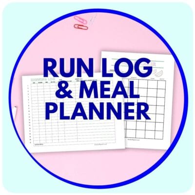 Free RUNNING LOG and MEAL PLANNER for Runners