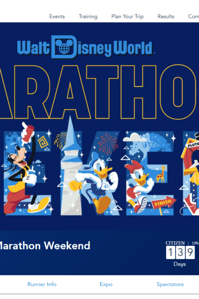 Run Disney WDW Marathon Weekend Registration News