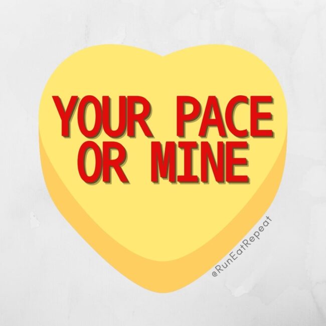 Funny Candy Hearts for Runners