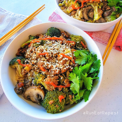 Impossible Teriyaki Bowls – Pre Race Recipe